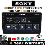 [6GB RAM+64GB ROM] SONY Style Android Player 9"10 inch Quad Core Car Multimedia MP5 Player Wifi