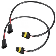 2pcs H11 Female 9006 HB4 9012 9006XS Male Headlight Fog Light Conversion Adapter Connector Cable Soc