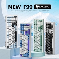 Langtu F99 Wireless Mechanical Keyboard 99Keys Gaming Bluetooth 2.4G Wired Keyboard RGB Hotswap Game