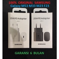 Samsung Charger Adapter M53 M33 M23 F23 Super Fast Charging Original - Black