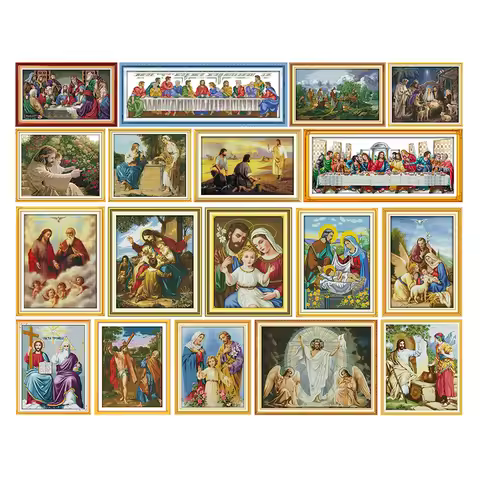 Jesus Cross stitch R233 R233(2) R236 R270 R311 R314 R316 R318 R400 R400(2) R402 R422(3) R429(4) R580
