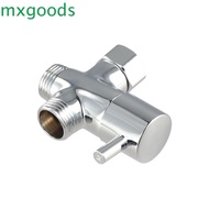 MXGOODS 3 Way Shower Head Diverter Valve, G1/2 T-adapter 3 Way Switch Faucet Valve, Shower Faucet Co