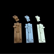 Quality Plastic PVC Door bolt / Selak pintu plastik/ brown grey cream