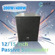 15 inch Passive Subwoofer 12 inch RMS 200W 120W Audio SUB Woofer Speaker 12" 15" Shocking Bass SW Ou