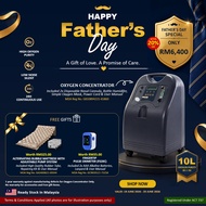 [FATHER'S DAY PROMOTION] Oxygen Concentrator 10L with FREE GIFTS