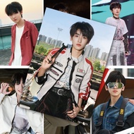 潮玩推荐tf家族四代左奇函单人海报高颜明星周边帅气写贴墙房间装饰墙纸Trendy Toy Recommendation: TF Family 4th Generation Zuo Qihan Sing