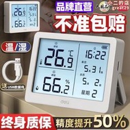 得力溫度計壁掛電子溫溼度計室內家用儀表高精度精準嬰兒房溫度表