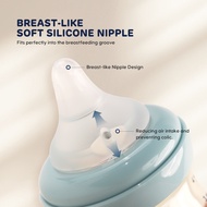 Aiwibi Premium Newborn Bottle 120ml / 4oz Heat Resistant PPSU Air Valve Anti-Choking Reduces Flatule