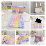 【Ready Stock】♦۩Relive Stress Pop Fidget Toys Push It Bubble Silicone Tablet Case For Samsung Galaxy