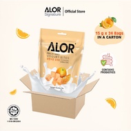ALOR Yogurt Bites Kering Beku Perisa Oren (15g/pek) dalam karton/ Alor Freeze Dried Yogurt Bites Ora