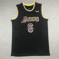 American-Style Embroidered Lakers No. 6 Lebron James Black Reward Edition Basketball Jersey