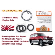 Steering Gear Box Repair Kit Mitsubishi Pajero Fieldmaster 4M40 2.8 SOHC MR151061 KS Mitoyo