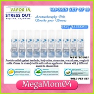✙ ❂ VAPORIN Refreshing 10ml Oil Aromatherapy Oil original menthol Set of 10