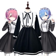 Costum RE ZERO RAM BRAKE MAID COSPLAY APRON