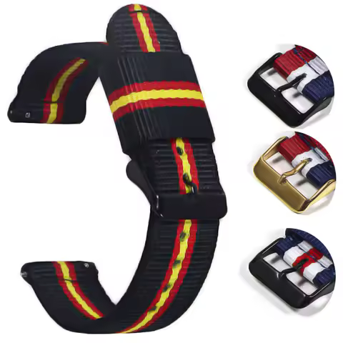 22mm Nylon watch strap For Samsung Galaxy watch 46mm 42mm Active2 Active1 Gear S3 frontier Sports ny