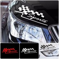 Car Sticker Mirror Film Motorcycle/SPORT + Table Flag Design Chic