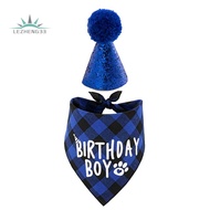 Dog Birthday Party Supplies,Pet Birthday Hat and Boy Doggy Birthday Bandana Set