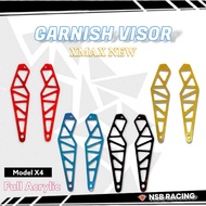 Garnish Visor Garnish Windshield Model X4 XMAX New Full Acrylic NSB899
