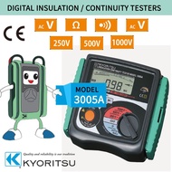 [READY STOCK] Kyoritsu 3005A Digital Insulation / Continuity Testers