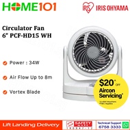 Iris Ohyama Circulator Fan 6" PCF-HD15 WH