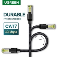 UGREEN 80425 Ethernet Cable CAT 7 Strong Nylon Braided Internet Wire CAT7 Lan cable 10Gbps RJ45 Cabl