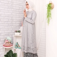 SET KEBAYA JUMBO 5L / TUNIK alziza BRUKAT / Kebaya Tunik Brukat Tulang Bordir Mewah Rok Batik Baju /