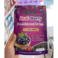 Fitgum Acai Berry Drink with Chia Seeds 10 Sachets