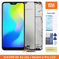 5.84" Mi A2 Lite Screen For Xiaomi Mi A2 Lite Lcd Display Touch Screen Digitizer Assembly With Frame For Redmi 6 Pro Redmi6 Pro