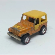 Majorette 4x4 jeep cj cj5 cj6 made in france loose diecast custom rubber tires (t)