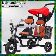 ™▥  Double seat bicycles for kids children's pedal bike for kid bike Manned tricycle for girl