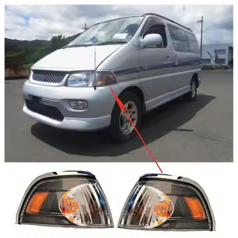 A Pair Car Front Turn Signal Light Corner Lamp For Toyota Hiace Regius KCH40G KCH41 KCH46 RCH46 RCH4