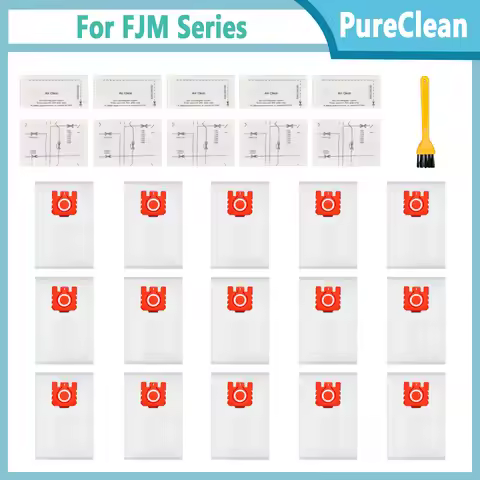 FJM Vacuum Cleaner Bags 3D Efficiency for Miele Hoover Dust Bag Complete C1, Compact C1, C2, S6 S4 S