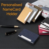 Personalised Name Card Holder/Christmas Gift/Engraving Name Card Case/Business Card Casing/ Gift