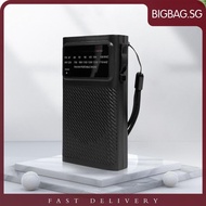 [bigbag.sg] Portable Radio with Speaker FM/AM Dual Band Radio Receiver for Walking Camping