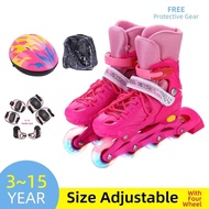 Roller Skates Skates Free Safety Equipment and Backpack for Beginners Adjustable