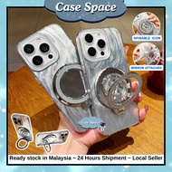 Oppo A54 A57 2022 A58 A60 A76 A77s A79 A93 A98 fon sarung foldable spin money mirror round stand fea