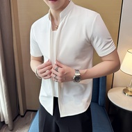 Áo thun nam form ôm sang trọng lịch lãm 2 màu đen trắng dễ phối đồ H73