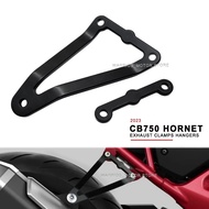 Exhaust Clamps Hangers Motorcycle Aluminum Exhaust Muffler Pipe Bracket Mount Holder For Honda CB750