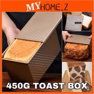 MYHZ_ Toast Box Non-Stick Chefmade Loaf Pan Tin Pullman Boxtray Bread Home Bakeware Tool baking 450g With Lid