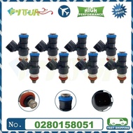 8pcs Fuel injector 0280158051 12576341 for Chevrolet Camaro Corvette, Pontiac G8 Gxp En Cadillac Cts