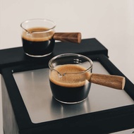 Italian espresso cup coffee measuring cup glass with scale coffee extraction cup liquid cup coffee s