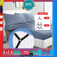 THE SHOP KL 1@4pcs Triangle Bed Sheet Mattress Holder Grippers Fastener Clips Non-Slip Bedsheet/Topper/