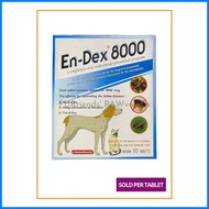 ☏ ✜ ∏ Endex 8000 (Heartworm, Mange, Tick & Flea Control for Dogs and Cats) Sold per tablet