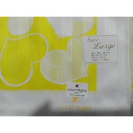Hair Cover 58 58 Cm. Yellow Heart Pattern courreges