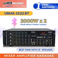 ♞,♘,♙DB Audio by Astron UMAK-1522BT Mixer Amplifier | 2000W x 2 | Beat pair with 15" Speaker | Blue