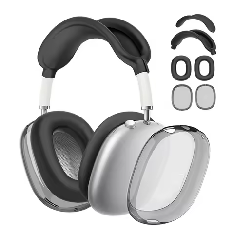For Airpod Max Case 3D Glint Transparent Case Soft Anti-Scratch Protective Cover For Apple Air Pods 