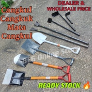 1pc Heavy Duty Shovel with Iron Handle Wooden Handle Gardening Spade Shovel Cangkuk Cangkul Skop Pas