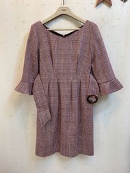 降價超甜/JILL STUART格紋羊毛洋裝