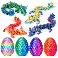 Patung Naga Bercetak 3D Naga Patung Naga Bercetak 3D Mengubah Patung Hadiah Kraf Mainan Set Telur Na