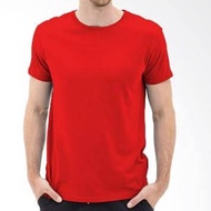KATUN MERAH PLAIN RED T-SHIRT - T-SHIRT COTTON T-SHIRT - O NECK RED